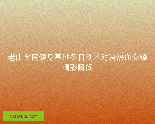 老山全民健身基地冬日剑术对决热血交锋精彩瞬间